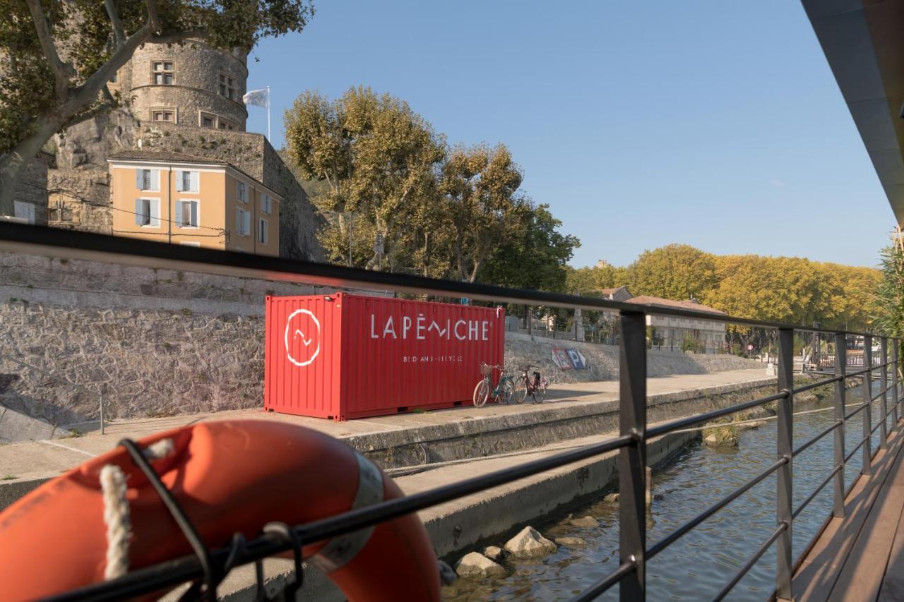 La Peniche - Bed And Bicycle - Tournon Hotel Екстериор снимка